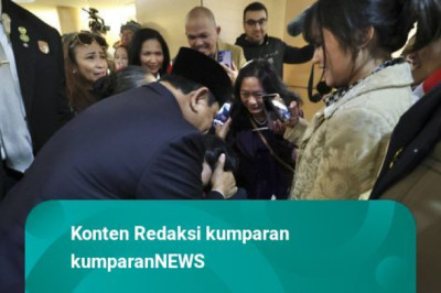 Para Pelajar RI Sambut Prabowo di AS: Kita Semua di Sini Support Selalu