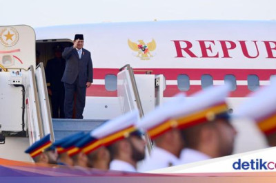 Usai Bertemu Presiden MBZ, Prabowo Langsung Bertolak ke Tanah Air