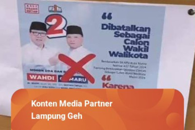 Selebaran Foto Qomaru Dicoret Ada di Papan Pengumuman TPS, Ini Kata KPU Metro