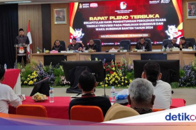 KPU Banten Gelar Pleno Rekapitulasi, Bisa Gugat ke MK Jika Tak Puas